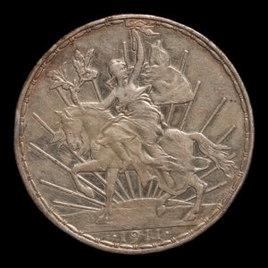 Mexico, "Caballito" 1 Silver Peso, Liberty on Horseback - 1911 - Mexico (Porfiriato Period)