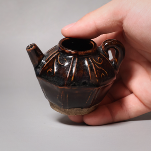 China, Qing Dynasty or Early Republic, Dark Glazed Water-Dropper (For Calligraphy) - c. 1850 to 1920 CE - Qing or Early Republic of China