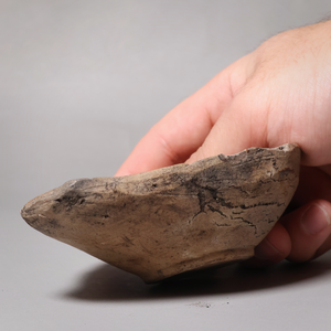 China, Song to Yuan Dynasty, Earthenware Oil Lamp with Brown Glaze - c. 1200s CE - Imperial China