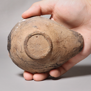 China, Song to Yuan Dynasty, Earthenware Oil Lamp with Brown Glaze - c. 1200s CE - Imperial China