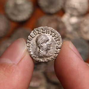 Greek India, Indo-Scythians, Various Kings, Silver Drachm - c. 90 to 25 BCE - Central Asia