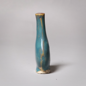 China, Qing Dynasty or Early Republic, Medicine Vial with Blue Glaze - c. 1850 to 1920 CE - Qing or Early Republic of China