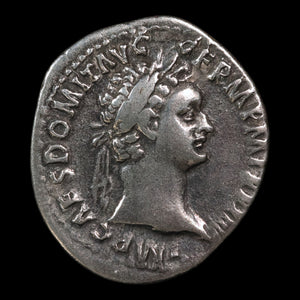Rome, Emperor Domitian, AR Denarius, Minerva (Goddess of Wisdom) - 95 CE - Roman Empire