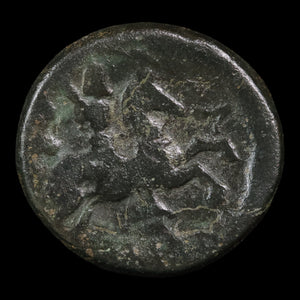 Thessaly, City of Pharsalos, AE Unit, Athena & Horseman - c. 400 to 344 BCE - Ancient Greece