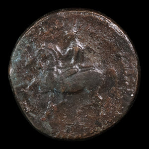 Thessaly, City of Pelinna, AE Unit, Mantho & Horseman - c. 306 to 197 BCE - Ancient Greece