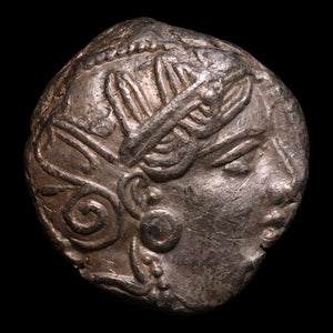 Attica, City of Athens, AR Tetradrachm, Owl & Athena - c. 353 to 294 BCE - Ancient Greece