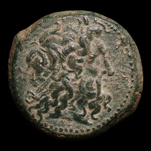 Ptolemaic Egypt, King Ptolemy III, AE Obol, Zeus & Eagle - 246 to 222 BCE - Ancient Egypt