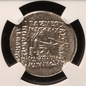 Parthian Kingdom, Mithradates III or Orodes I, Drachm (Ch XF) - c. 87 to 80 BCE - NGC Certified