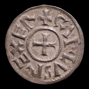 West Francia, King Charles II, AR Denier - 840 to 877 CE - France (Carolingian Empire)