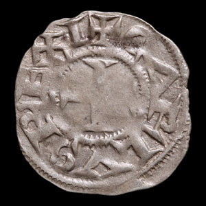 West Francia, King Charles III, AR Denier - 898 to 923 CE - France (Carolingian Empire)