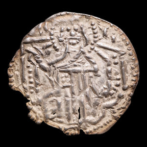 Bulgaria, King Ivan Alexander, AR Grosh, Christ & King - 1331 to 1371 CE - Second Bulgarian Empire