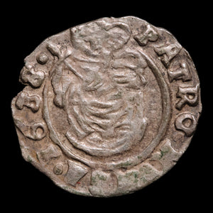 Hungary, King Ferdinand III, BI Denier, Madonna & Child - 1638 CE - Kingdom of Hungary