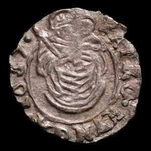 Hungary, King Ferdinand II, BI Denier, Madonna & Child - 1622 CE - Kingdom of Hungary