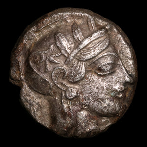 Attica, City of Athens, AR Fourrée Tetradrachm (Ancient Forgery), Owl & Athena - c. 454 to 404 BCE - Ancient Greece