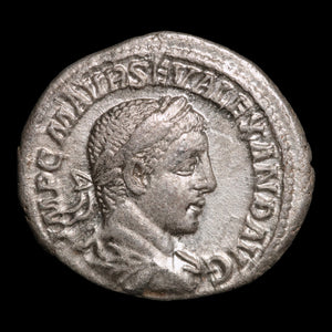 Rome, Emperor Severus Alexander, AR Denarius, Salus (Goddess of Safety) - 223 CE - Roman Empire
