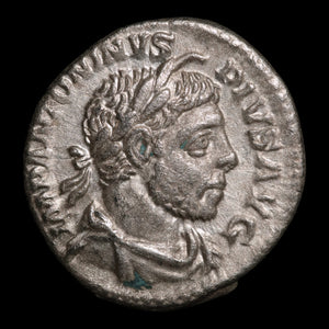 Rome, Emperor Elagabalus, AR Denarius, Emperor in Priestly Robes - 218 to 222 CE - Roman Empire