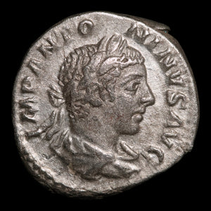 Rome, Emperor Elagabalus, AR Denarius, Felicitas (Divine Productivity) - 218 to 222 CE - Roman Empire