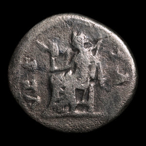 Rome, Empress Sabina, AR Denarius, Vesta (Goddess of Home) - 133 to 135 CE - Roman Empire