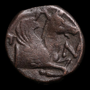 Thrace, City of Pantikapaion, AE Unit, Pan (God of the Wild) - 310 to 303 BCE - Greek World