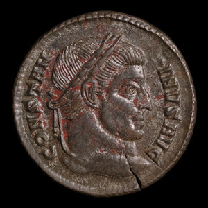 Rome, Emperor Constantine the Great, AE Unit, Votive Wreath Reverse - 321 to 322 CE - Roman Empire