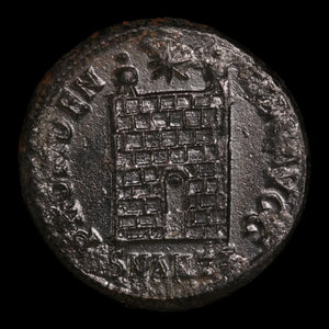 Rome, Emperor Constantine the Great, AE Unit, "Camp Gate" Reverse - 326 to 327 CE - Roman Empire