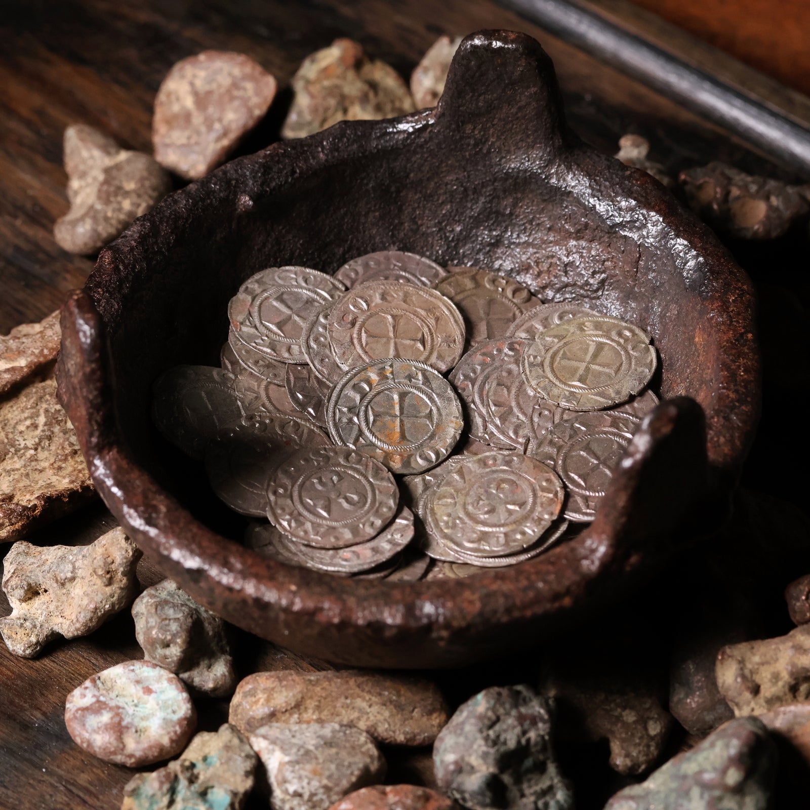 The Crusades, Italy, City of Ancona, 1 Denier - 1250 to 1348 CE - The Crusades