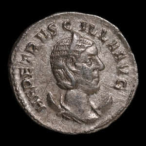 Rome, Empress Herennia Etruscilla, AR Antoninianus, Pudicitia (Goddess of Chastity) - 249 to 251 CE - Roman Empire
