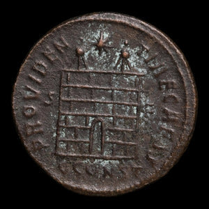 Rome, Emperor Constantius II, AE Unit, "Camp Gate" Reverse - 328 CE - Roman Empire