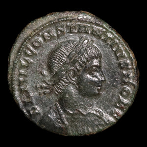 Rome, Emperor Constantius II, AE Unit, Two Soldiers Reverse - 334 to 335 CE - Roman Empire