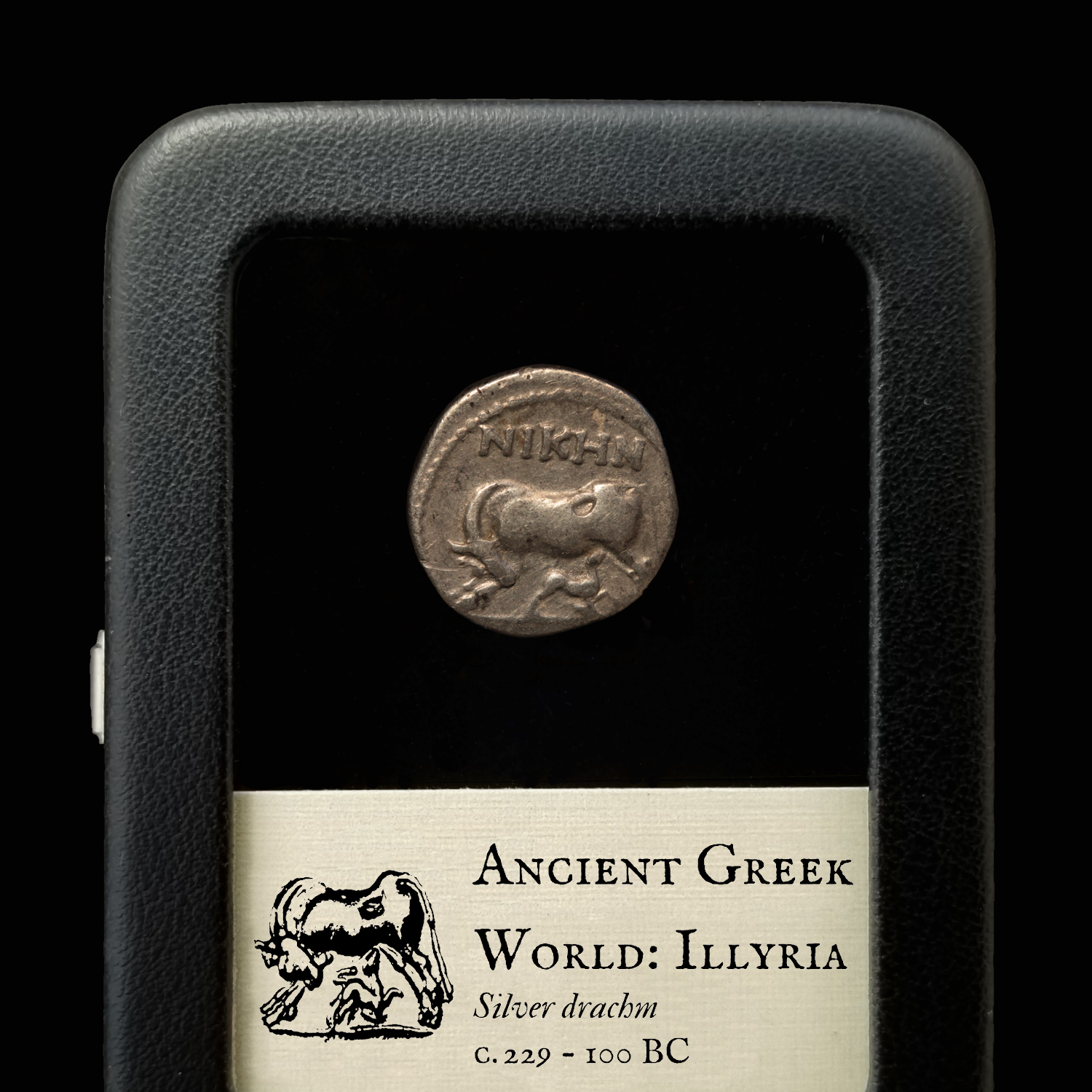 Greek Silver Drachm, Illyria - c. 229 to 100 BCE - Ancient Greek World