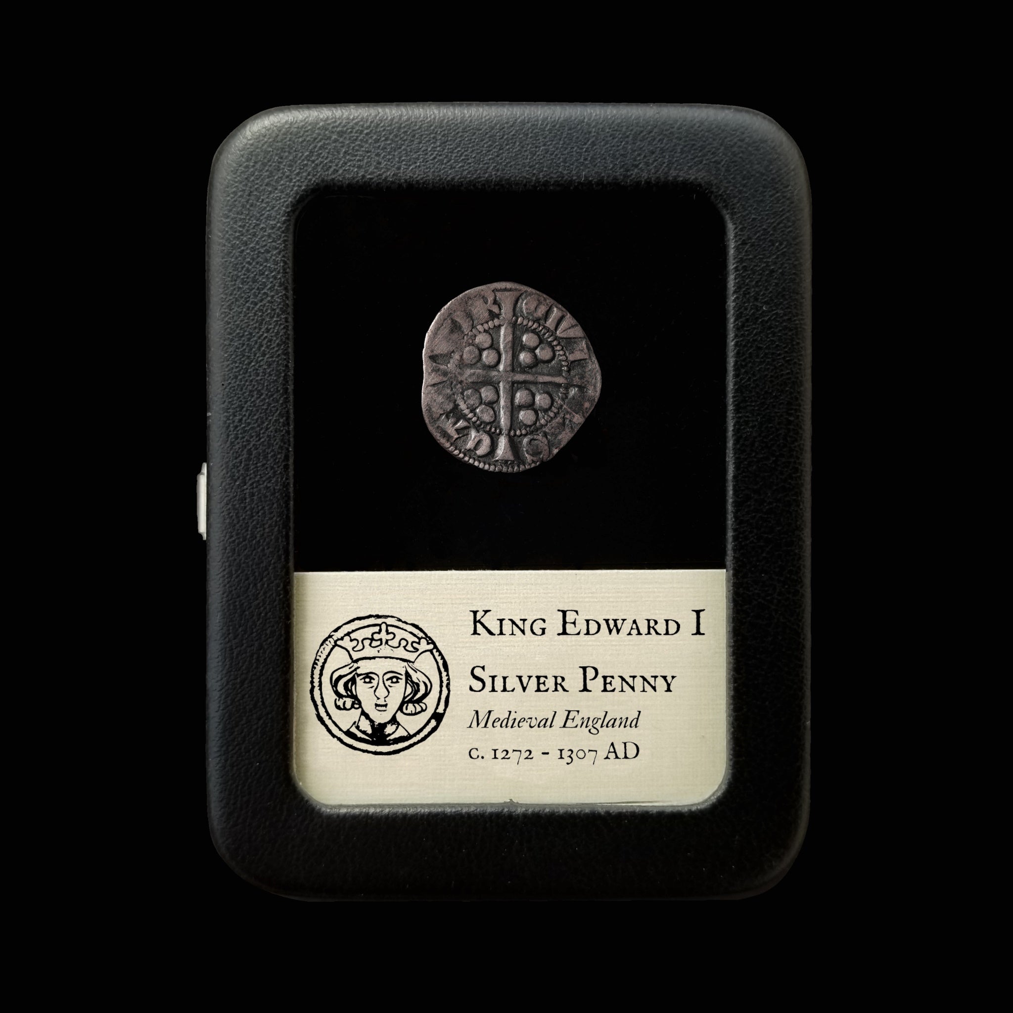 English Silver Penny, Edward I - 1272 to 1307 CE - England - History Hoard