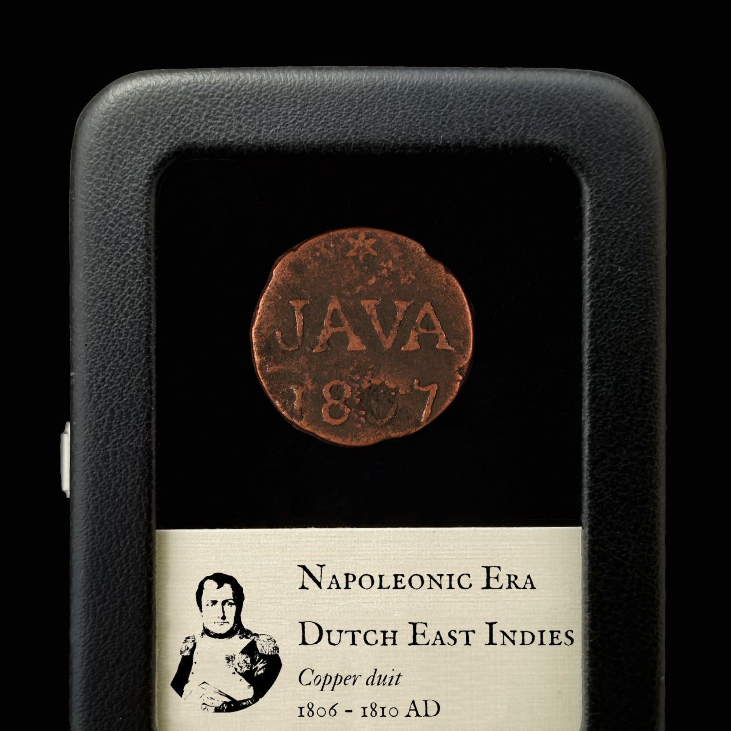 Napoleon Bonaparte, Dutch East Indies, 1 Duit - 1806 to 1810 CE - Java, Indonesia
