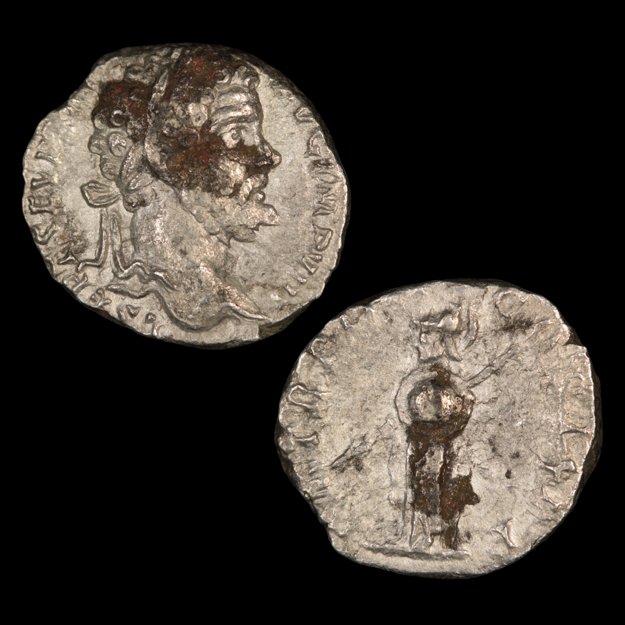 Denarius, Emperor Septimius Severus - 194 to 195 CE - Roman Empire - 4/26/23 Auction