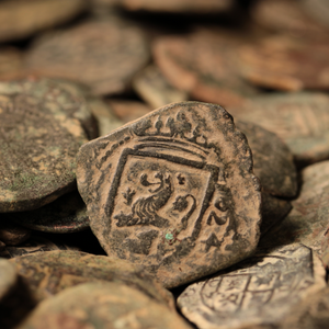 Spain, Copper "Pirate" Cob - c. 1556 to 1717 - Spanish Empire