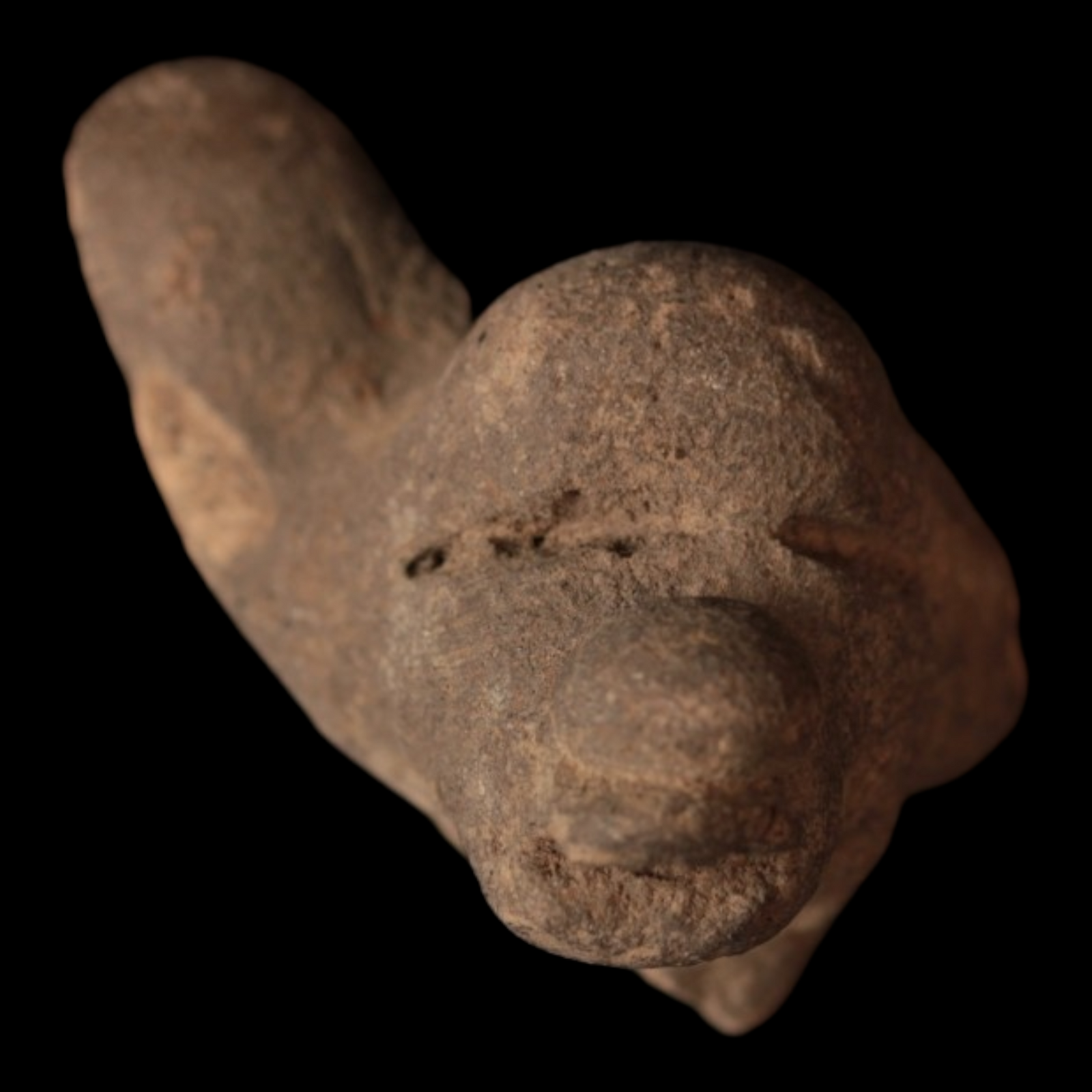 Mayan or Aztec Ceramic Figurine #4 (1.1 inches) - c. 600 to 1500 CE - Mexico - 7/12/23 Auction