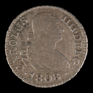 Spain, Charles IV, Silver 1/2 Real - 1808 - Mexico Mint - 8/23/23 Auction