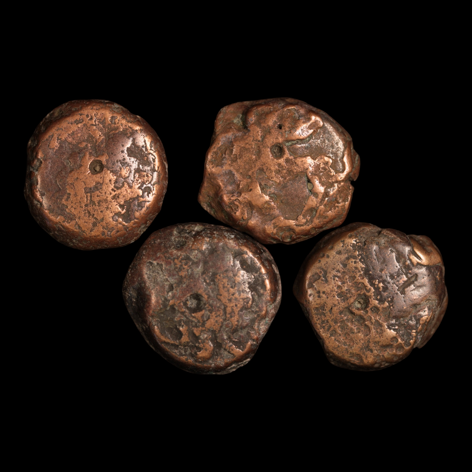 Ptolemaic Egypt, Bronze Coins (Bulk Lot of 4) - c. 323 to 30 BCE - Greek Egypt - 8/30/23 Auction