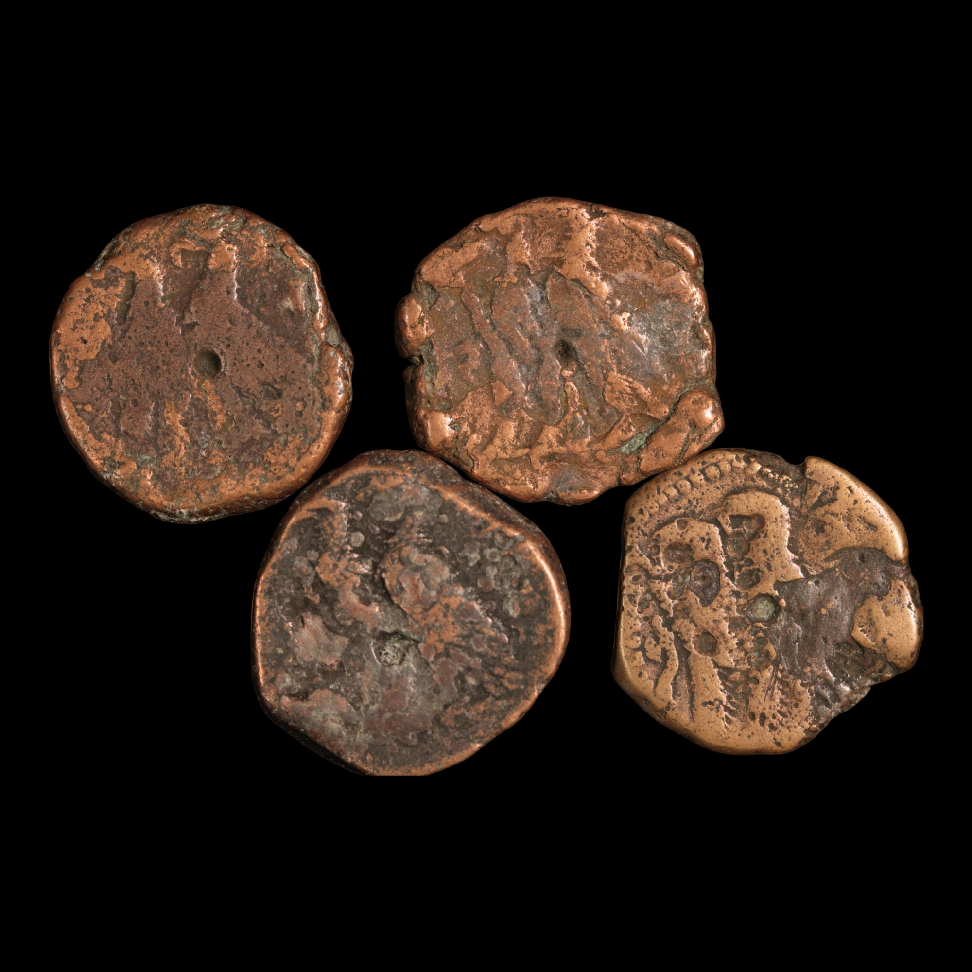 Ptolemaic Egypt, Bronze Coins (Bulk Lot of 4) - c. 323 to 30 BCE - Greek Egypt - 8/30/23 Auction