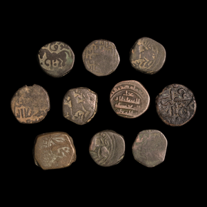 Bulk Lot of Indian and Islamic Billon Coins - c. 400 to 1400 CE - India & Middle East - 8/30/23 Auction