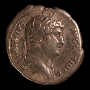 Denarius, Emperor Hadrian, Salus & Snake Reverse - 133 to 135 CE - Roman Empire - Auction 9/6/23