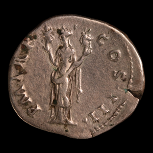 Denarius, Emperor Hadrian, Aeternitas Holding Sun & Moon - 119 to 120 CE - Roman Empire - Auction 9/6/23