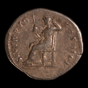 Denarius, Emperor Hadrian, Securitas Reverse - 129 to 130 CE - Roman Empire - Auction 9/6/23