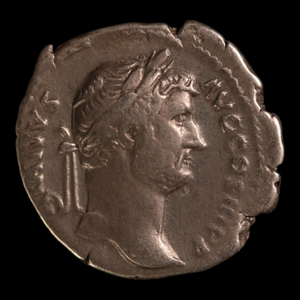 Denarius, Emperor Hadrian, Salus & Snake Reverse - 133 to 135 CE - Roman Empire - Auction 9/6/23