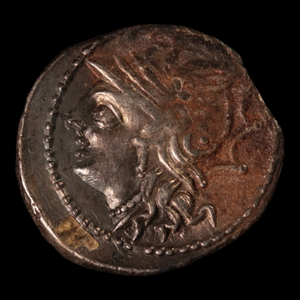 Denarius, Roman Republic, Roma & Saturn - 104 BCE - Roman Republic - Auction 9/6/23
