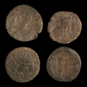 Lot of 4 Bronze Units, Kingdom of Macedon - c. 350 to 200 BCE - Macedon/Greece - 9/13/23 Auction