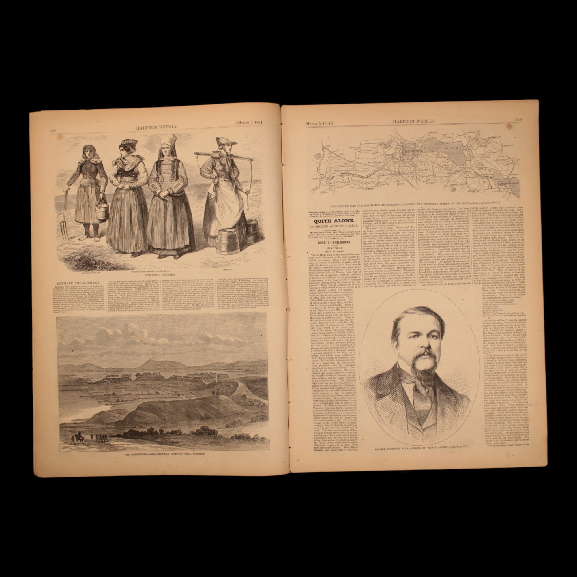 Harper's Weekly — Escaped Refugees from Libey Prison, Brooklyn Sanitary Fair Centerfold