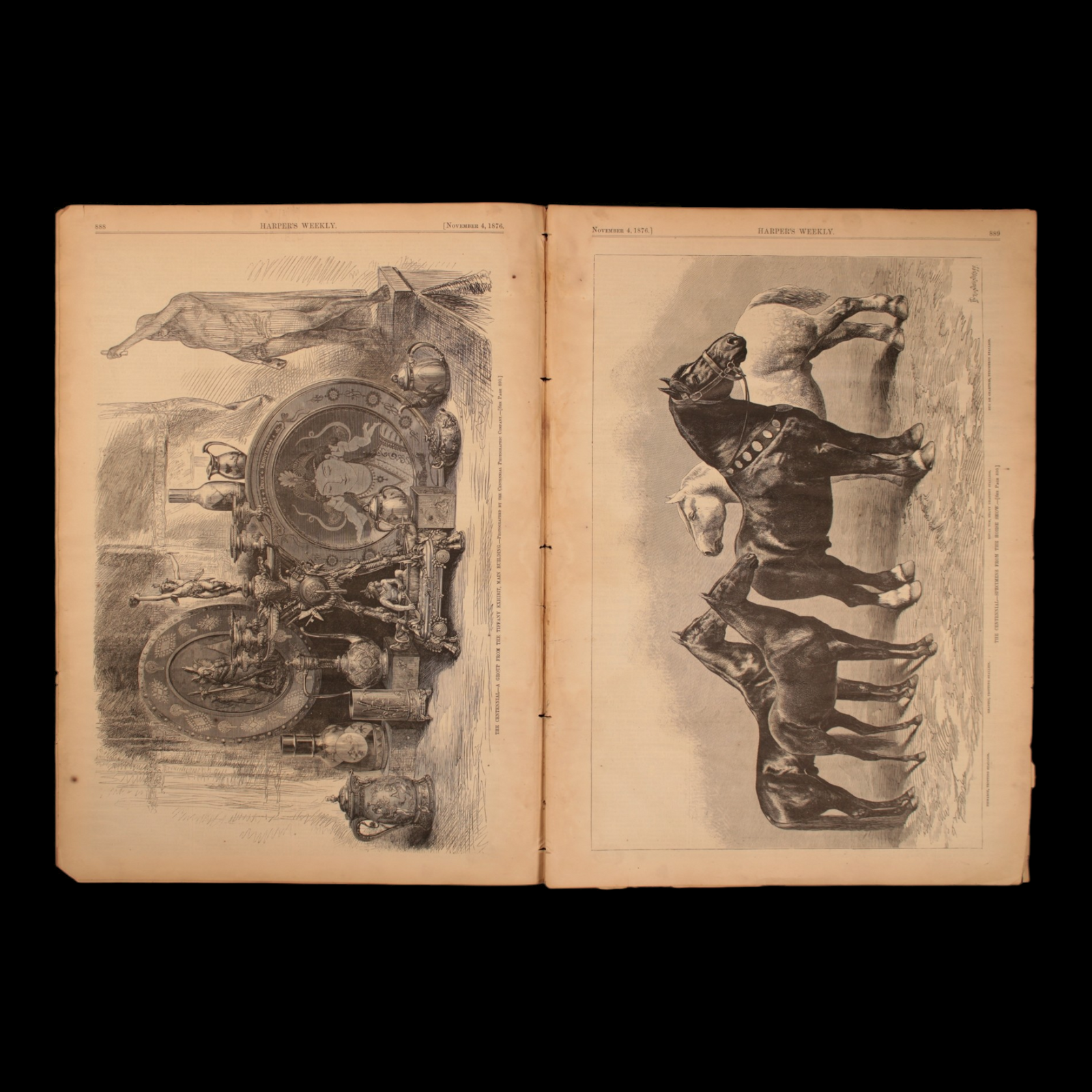 Harper's Weekly — "The Solid South," Many Political Comics About the Post War South