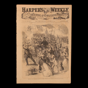 Harper's Weekly — Gen. Burnside Cover, "The Life of a Spy" Engraving, "Honor the Brave" Centerfold