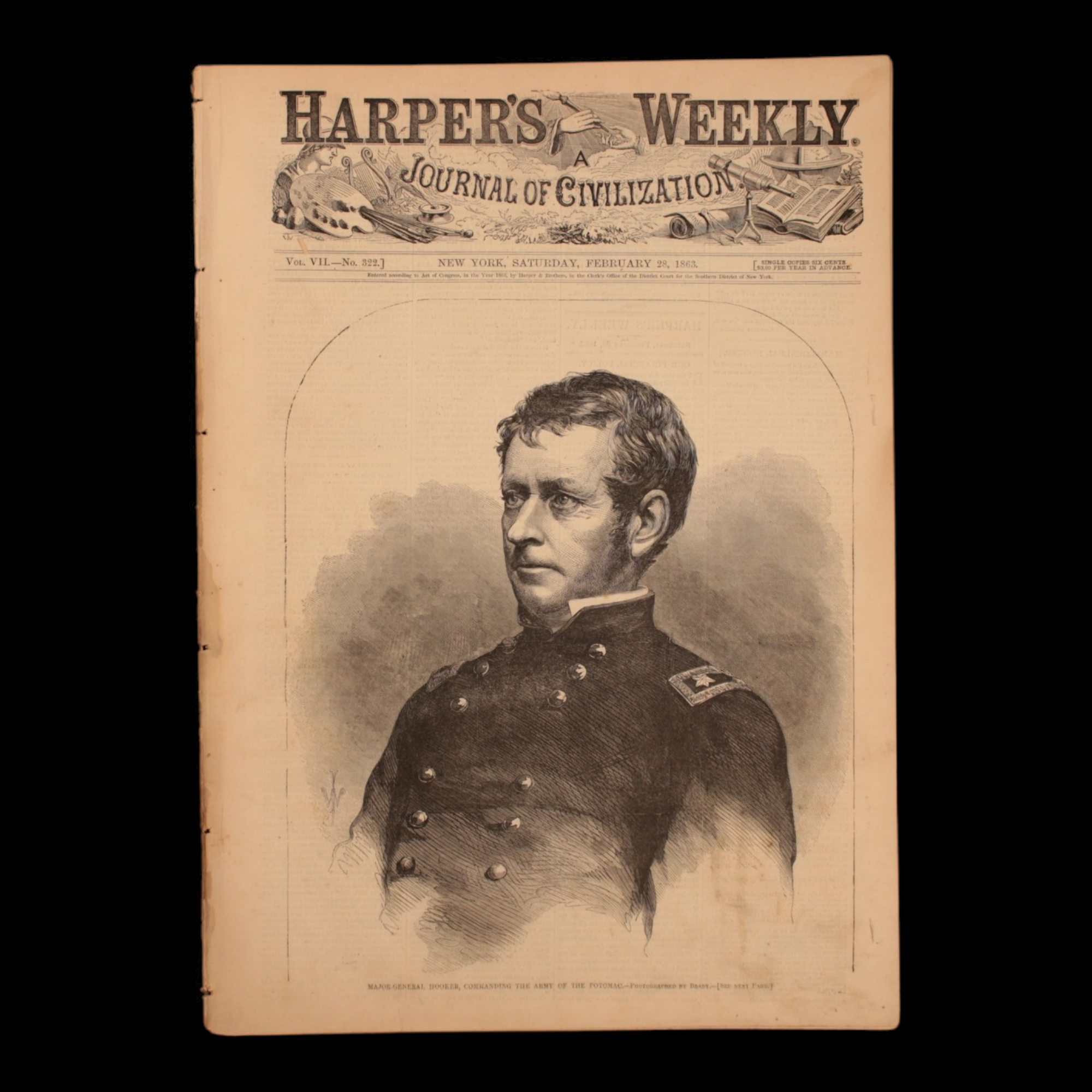 Harper's Weekly — Maj. Gen. Booker, "Our Colored Troops," Map of Slavery, Large "Pay Day" Centerfold