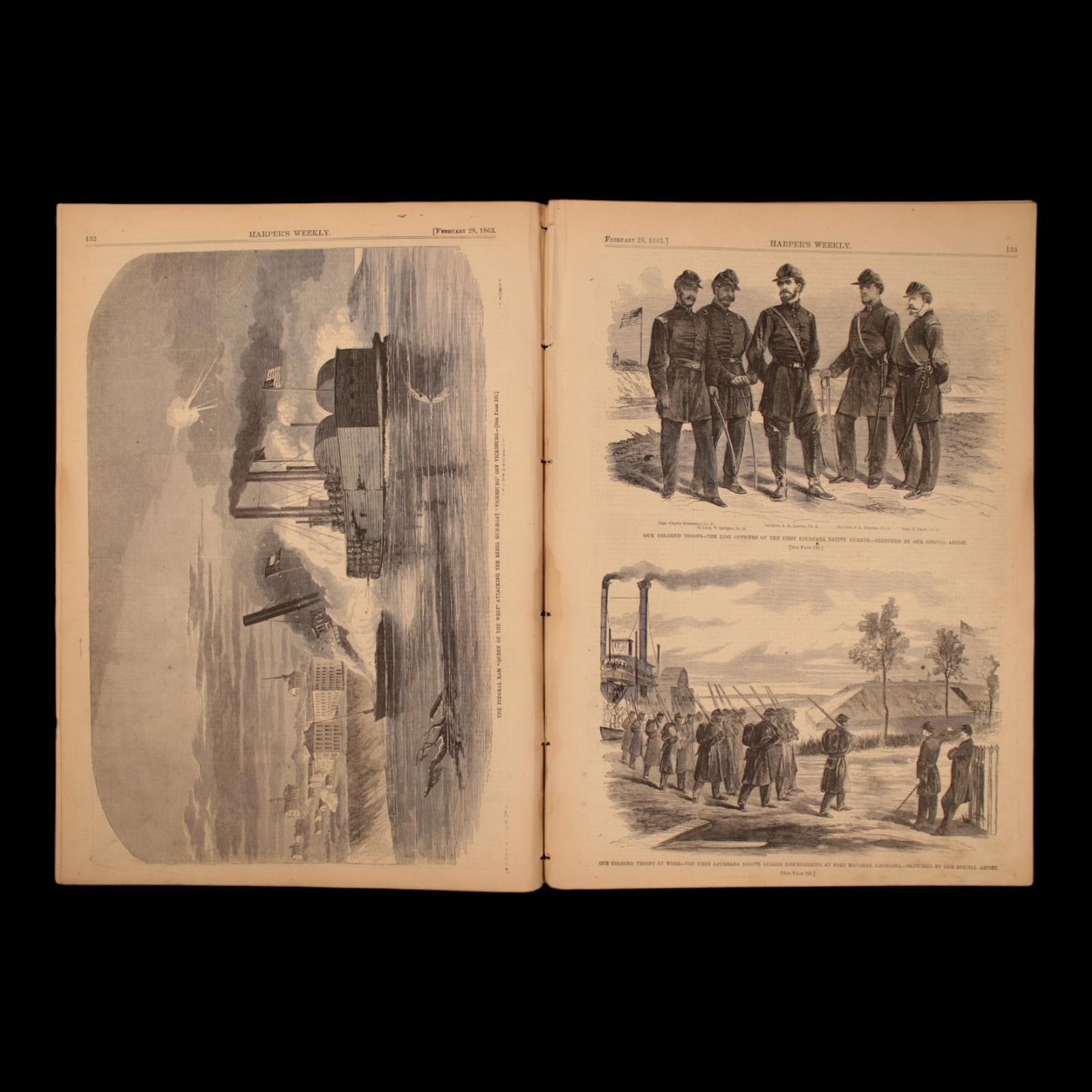 Harper's Weekly — Maj. Gen. Booker, "Our Colored Troops," Map of Slavery, Large "Pay Day" Centerfold